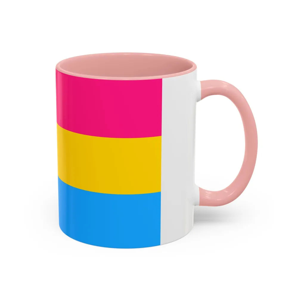 Pansexuality Pride Flag - Accent Coffee Mug-Go Mug Yourself