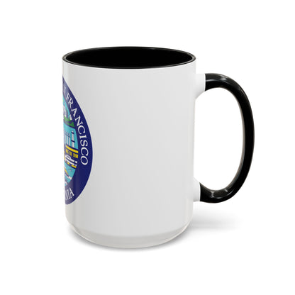 Seal of South San Francisco California - Accent Coffee Mug