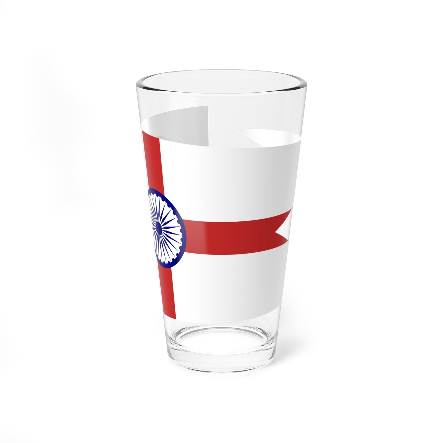 Commodore of the Indian Navy rank flag (India) Pint Glass 16oz