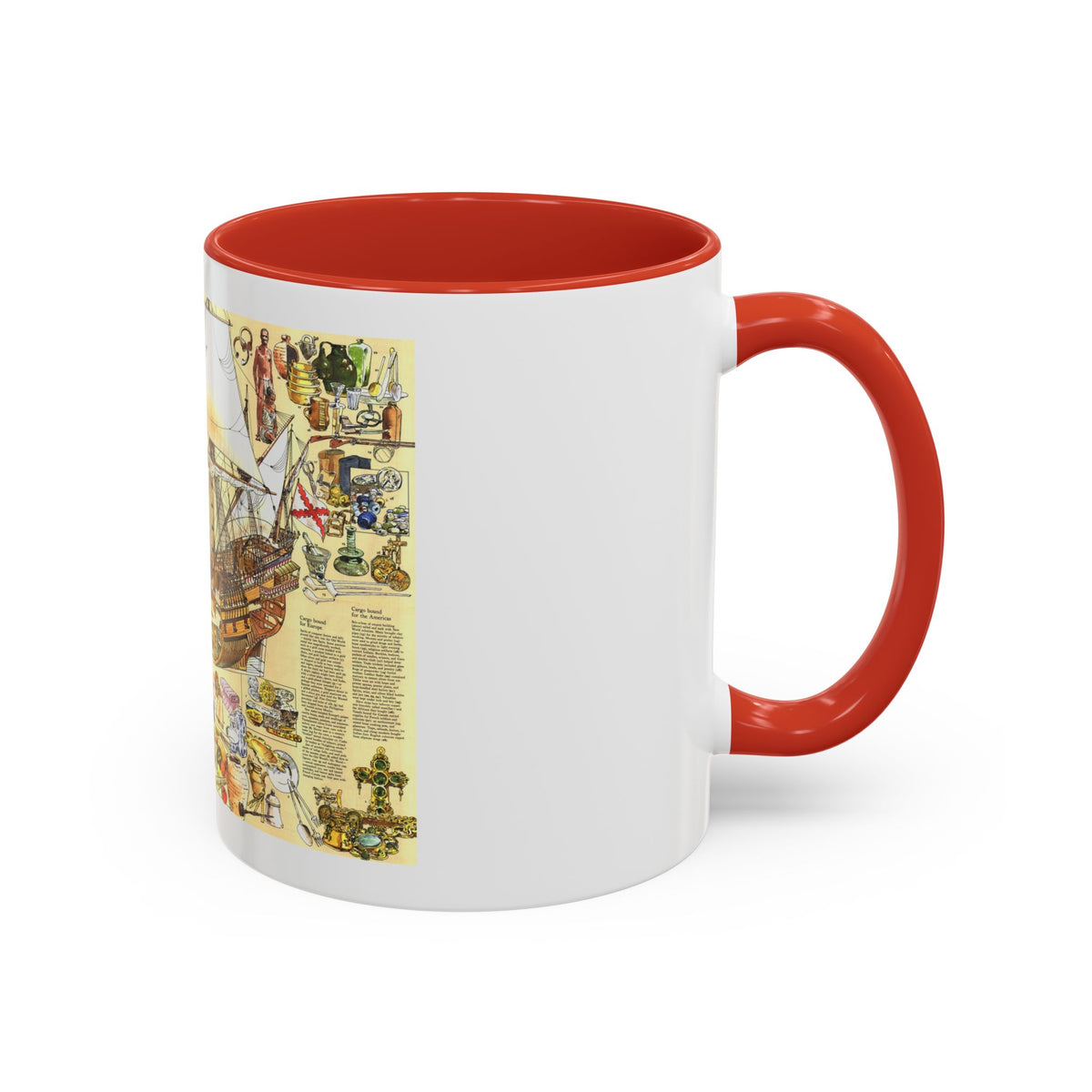 History Salvaged from the Sea (1977) (Map) Accent Coffee Mug