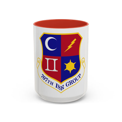 707 Intelligence Surveillance and Reconnaissance Group AFISRA (U.S. Air Force) Accent Coffee Mug