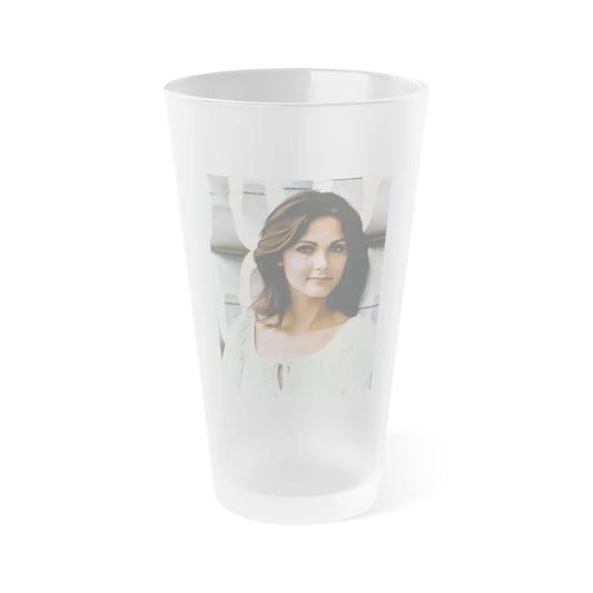 Lynda Carter #239 (Vintage Female Icon) Frosted Pint 16oz-16oz-Frosted-Go Mug Yourself