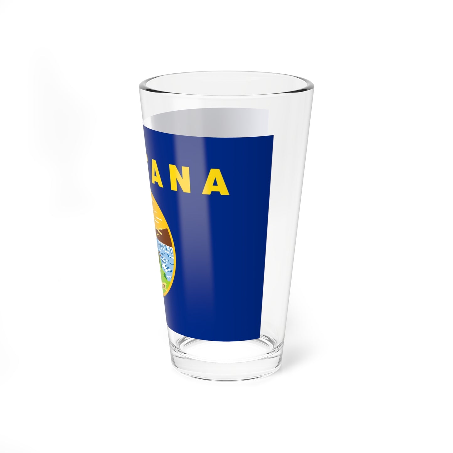 Flag of Montana 3-2 (United States) Pint Glass 16oz
