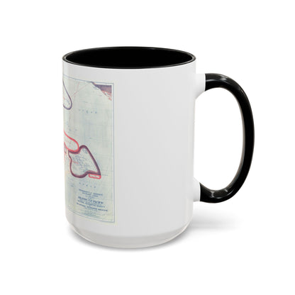 Pacific - Sovereignty and Mandate Boundary Lines (1921) (Map) Accent Coffee Mug