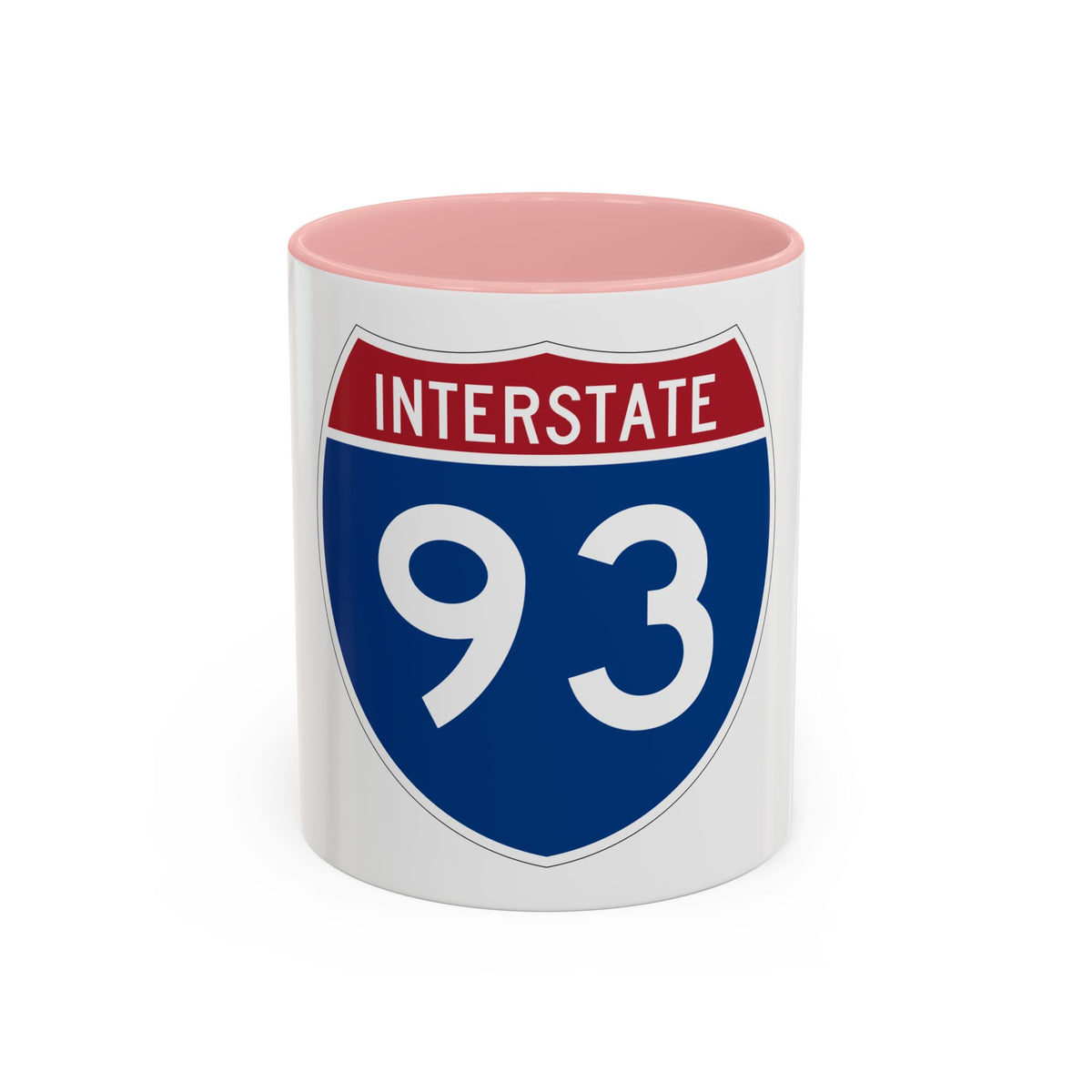 Interstate 93 (U.S. Highways) Accent Coffee Mug