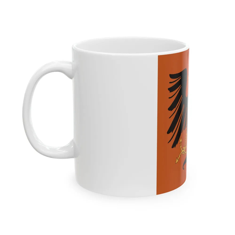 Flag of the Principality of Albania 1915 - White Coffee Mug-Go Mug Yourself