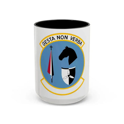 537 Airlift Squadron PACAF (U.S. Air Force) Accent Coffee Mug 15oz Black - Go Mug Yourself