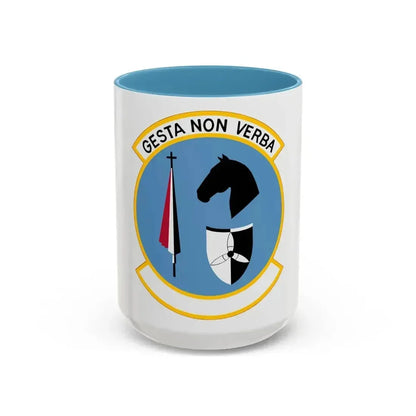 537 Airlift Squadron PACAF (U.S. Air Force) Accent Coffee Mug 15oz Light Blue - Go Mug Yourself