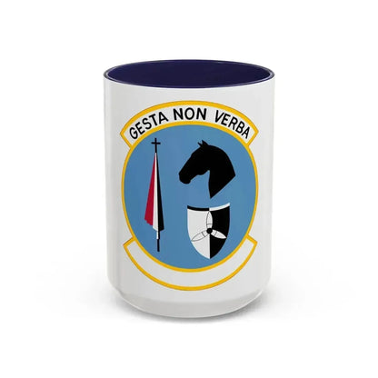 537 Airlift Squadron PACAF (U.S. Air Force) Accent Coffee Mug 15oz Navy - Go Mug Yourself