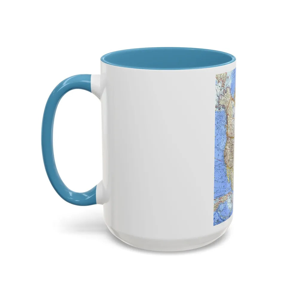 North America (1964) (Map) Accent Coffee Mug-Go Mug Yourself