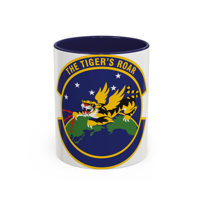 614 Air and Space Communications Squadron AFSPC (U.S. Air Force) Accent Coffee Mug