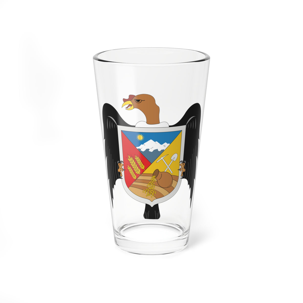 Escudo Fitzcarrald (Peru) (Coat of Arms) Pint Glass 16oz
