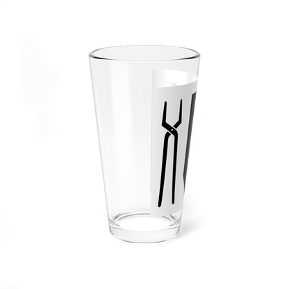 Harjedalen flag (Sweden) Pint Glass 16oz