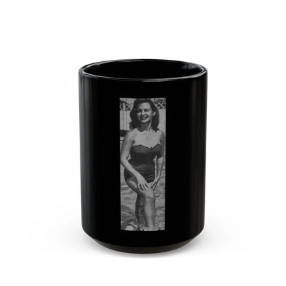 Greta Thyssen #07 - American Beauties Mag. '53 - 1 B&W Photo (Vintage Female Icon) Black Coffee Mug-15oz-Go Mug Yourself