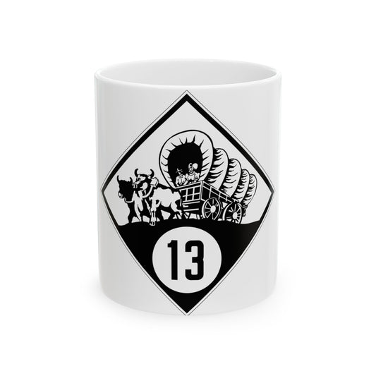 N-13 1926 (Nebraska) (Road Sign) White Coffee Mug