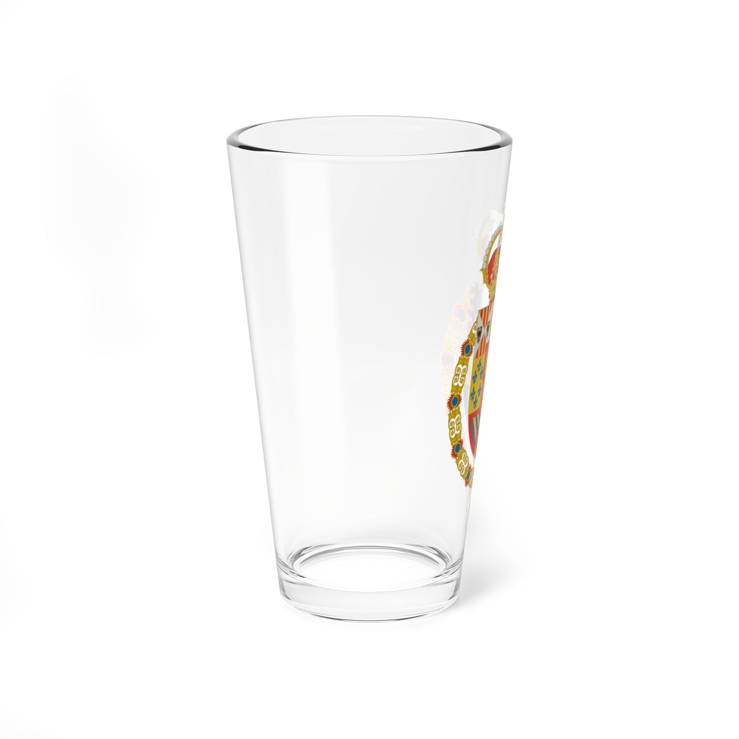 Escudo de Armas de Juan de Borbon con Toison (Spain) (Coat of Arms) Pint Glass 16oz