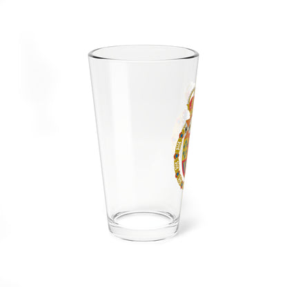 Escudo de Armas de Juan de Borbon con Toison (Spain) (Coat of Arms) Pint Glass 16oz