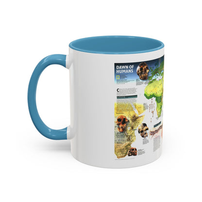 World Map - Dawn of Humans (1997) (Map) Accent Coffee Mug