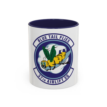 37th Airlift Squadron (U.S. Air Force) Accent Coffee Mug | Military Mug Gift