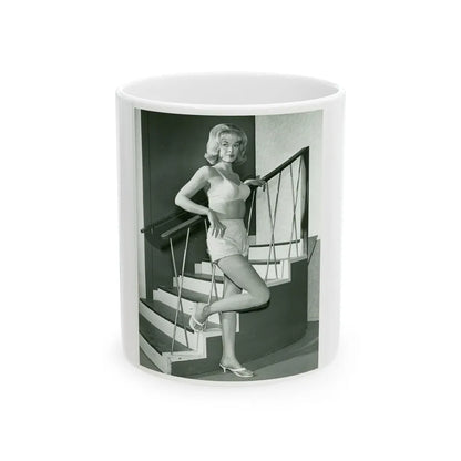 Leslie Parrish #81 (Vintage Female Icon) White Coffee Mug-11oz-Go Mug Yourself