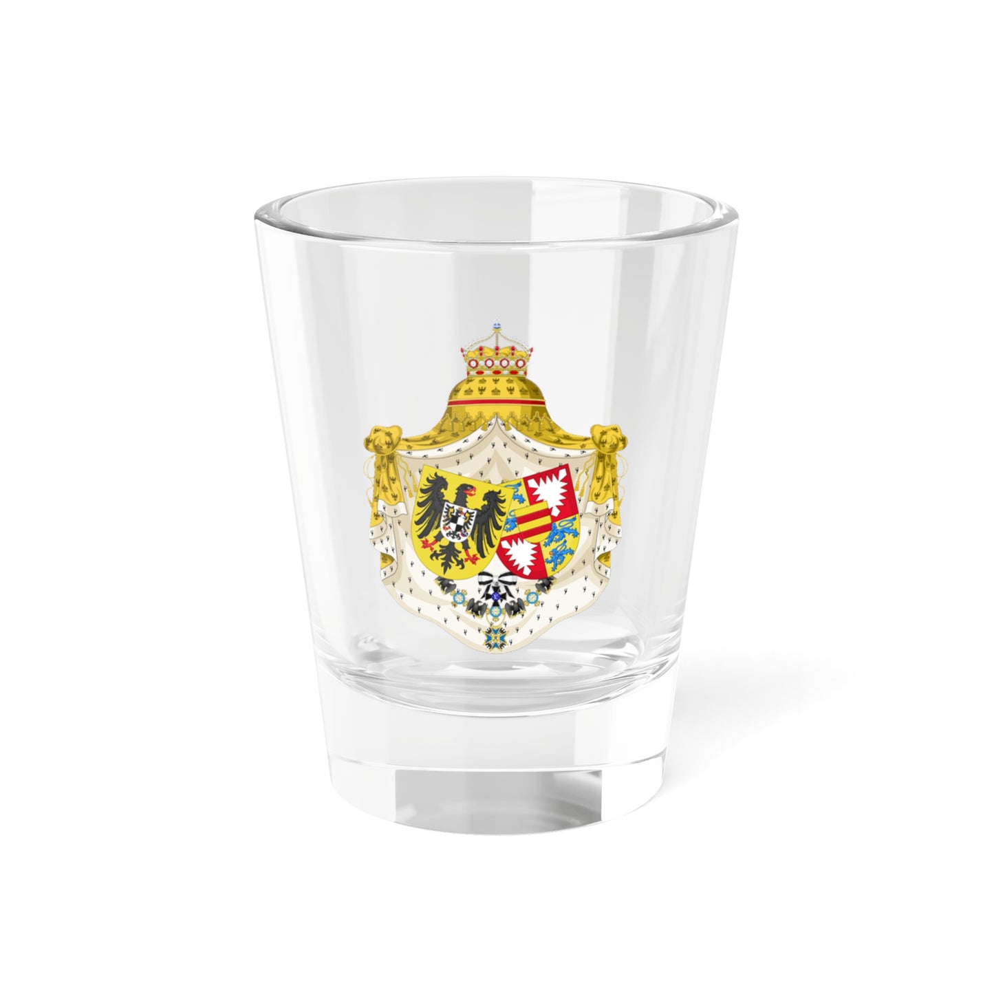 Coat of Arms of Empress Augusta Victoria (Germany) (Coat of Arms) Shot Glass 1.5oz