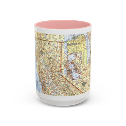 USA - California, Northern (1966) (Map) Accent Coffee Mug