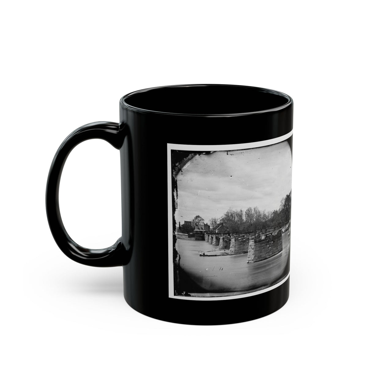 Richmond, Va. Ruins Of Mayo's Bridge (U.S. Civil War) Black Coffee Mug