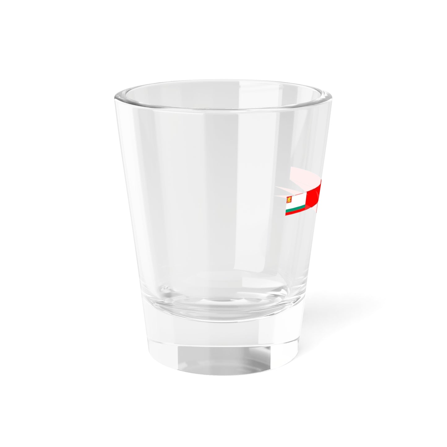 Bulgarian Navy Rank Flag Pendant of Ship Division Commander 2 (Bulgaria) Shot Glass 1.5oz