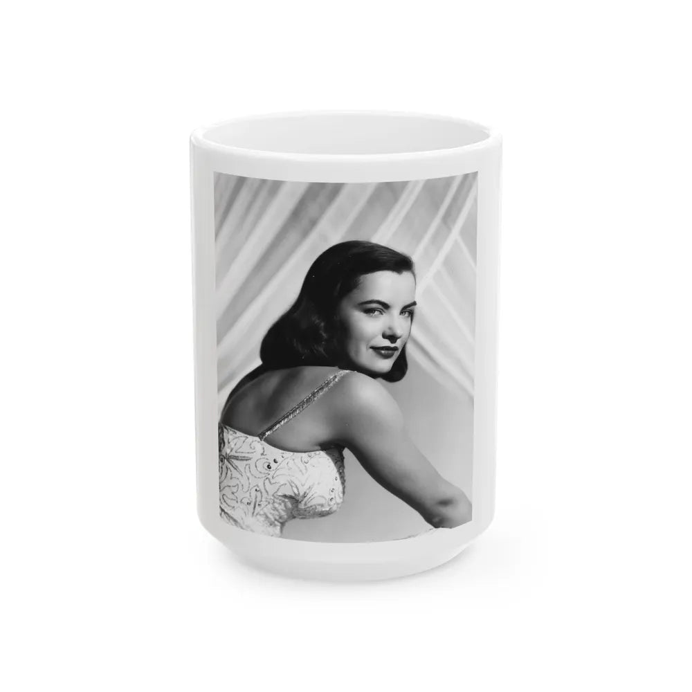 Ella Raines #226 (Vintage Female Icon) White Coffee Mug-15oz-Go Mug Yourself