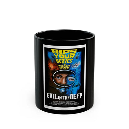 EVIL IN THE DEEP 1974 Movie Poster - Black Coffee Mug-11oz-Go Mug Yourself