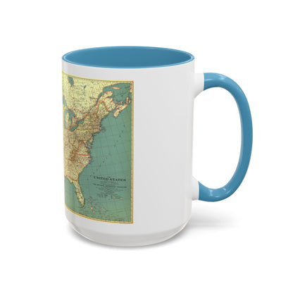 USA - The United States (1933) (Map) Accent Coffee Mug