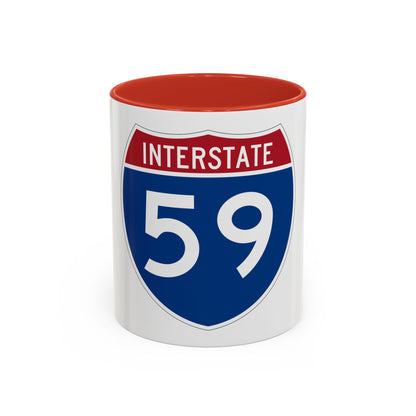 Interstate 59 (U.S. Highways) Accent Coffee Mug