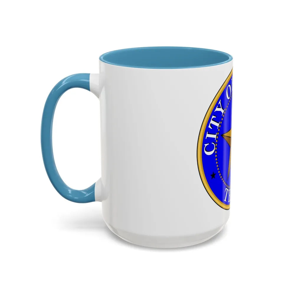 Seal of Dallas - Accent Coffee Mug-Go Mug Yourself