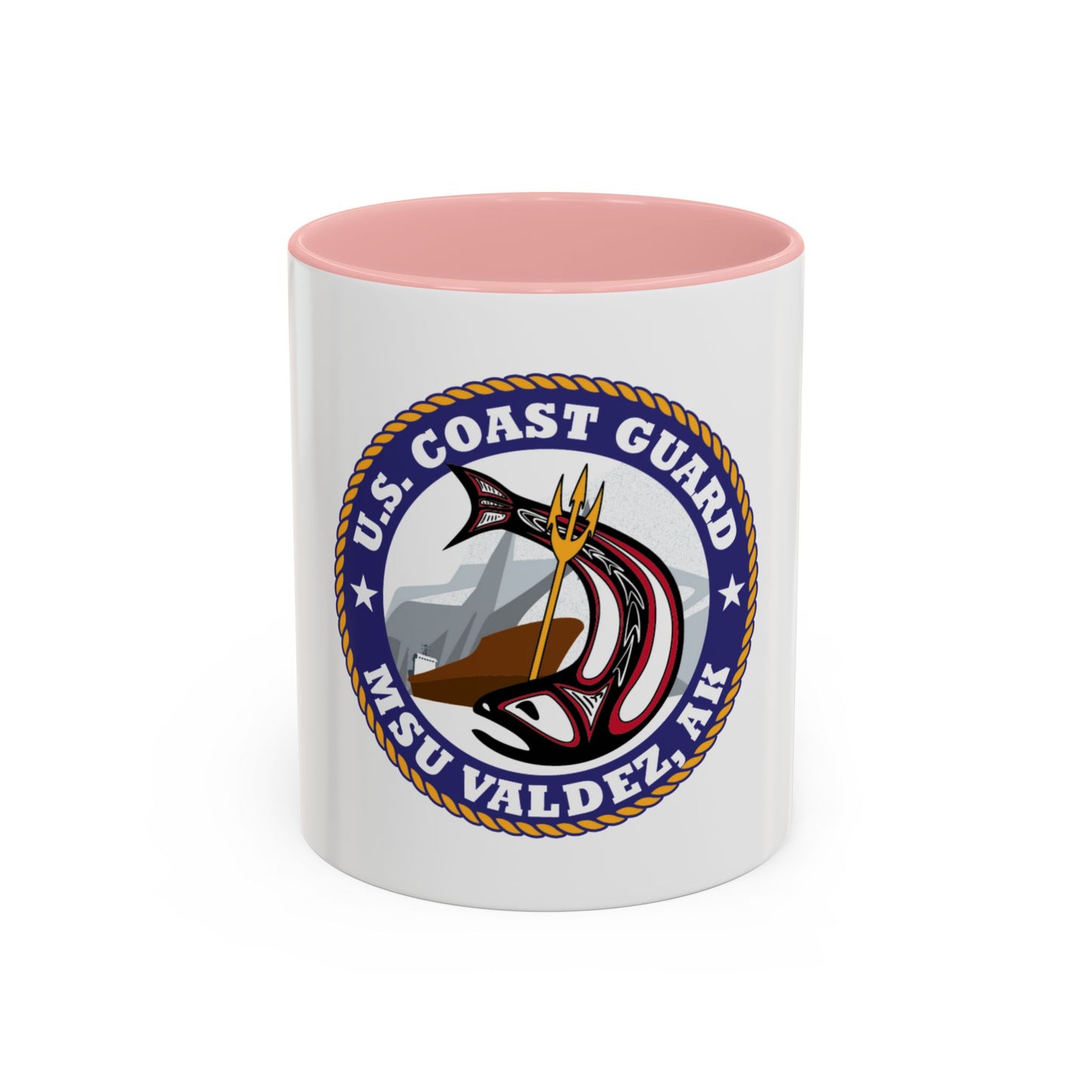 USCG MSU Valdez AK (U.S. Coast Guard) Accent Coffee Mug