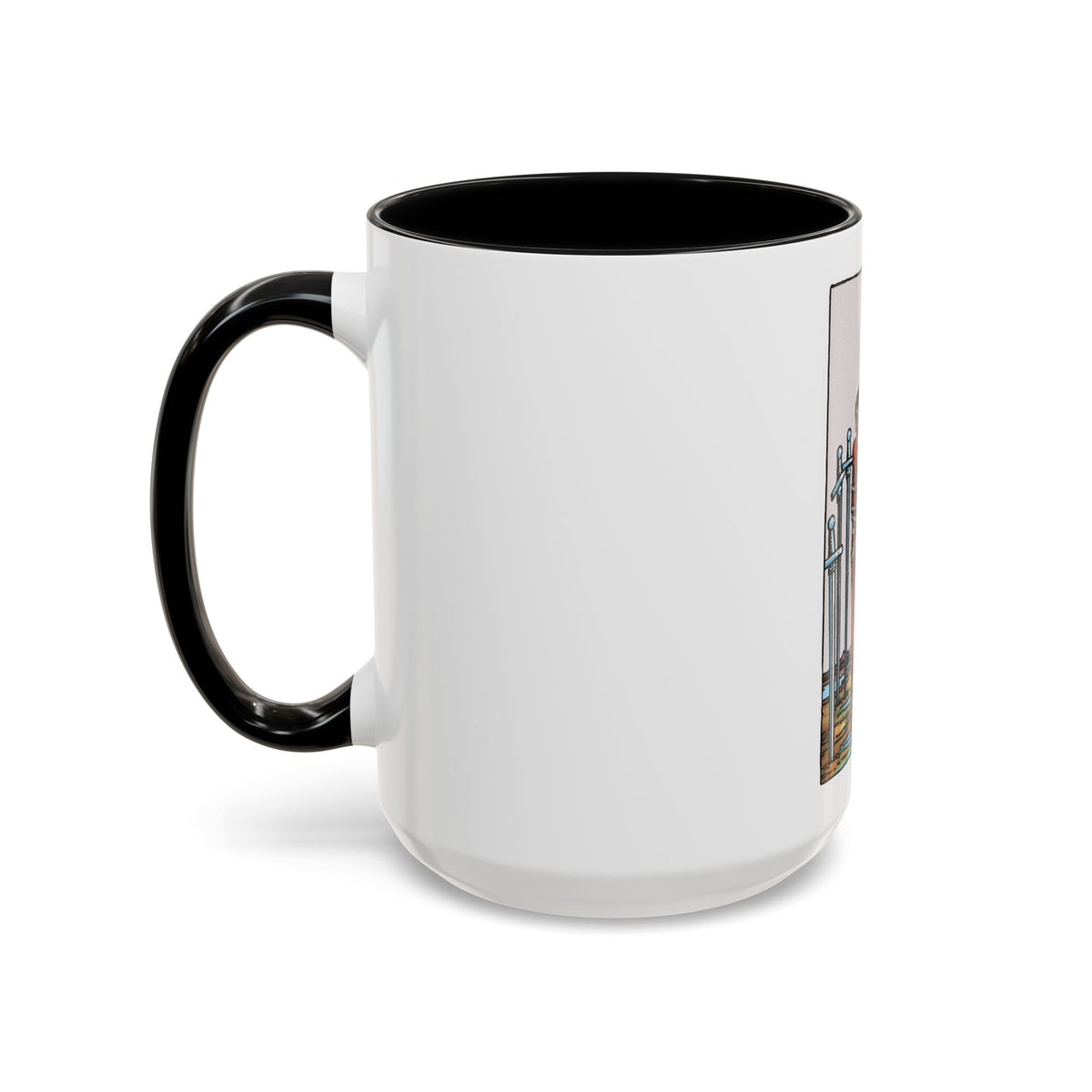The 8 of Swords (Tarot Card) Accent Coffee Mug