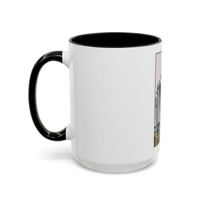 The 8 of Swords (Tarot Card) Accent Coffee Mug
