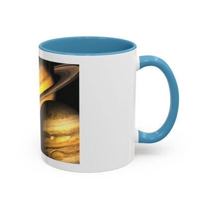 Space - The Solar System - Our Celestial Family (1990) (Map) Accent Coffee Mug