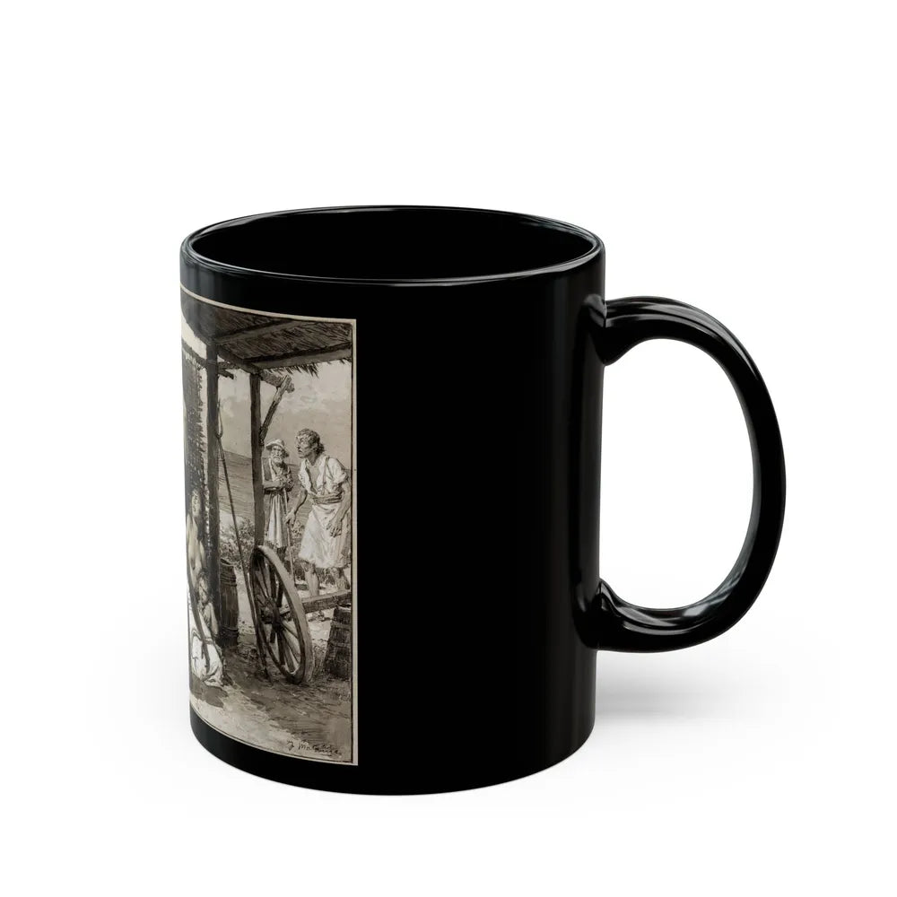 Britannia and Eve, c. 1942 - Black Coffee Mug-Go Mug Yourself