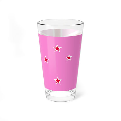 Gay Pride flag of New Zealand (New Zealand) Pint Glass 16oz