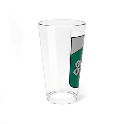 Daugmales pagasta ģerbonis (Latvia) (Coat of Arms) Pint Glass 16oz