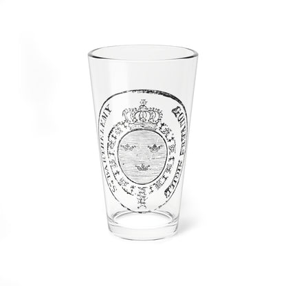 Seal of the Swedish colony of Saint Barthélemy 1784-1877 (Sweden) (Coat of Arms) Pint Glass 16oz
