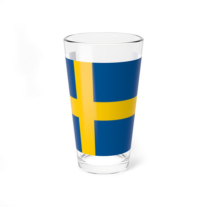 Flag of Sweden (Sweden) Pint Glass 16oz