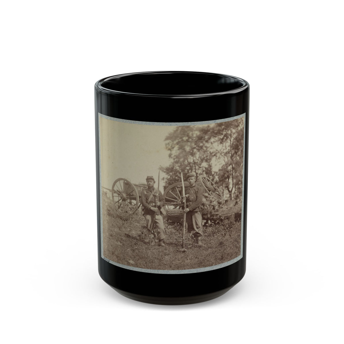 22d New York State Militia Near Harpers Ferry, Va., 1861 I.E.1862 023 (U.S. Civil War) Black Coffee Mug