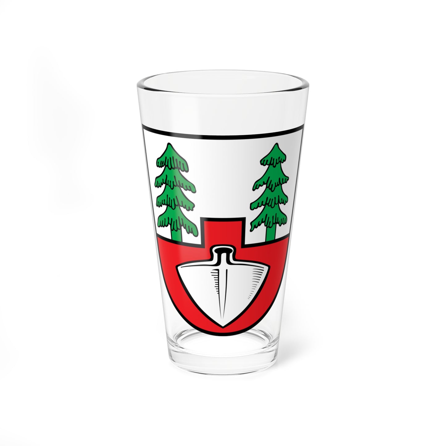 DEU Bernhardswald COA (Germany) (Coat of Arms) Pint Glass 16oz