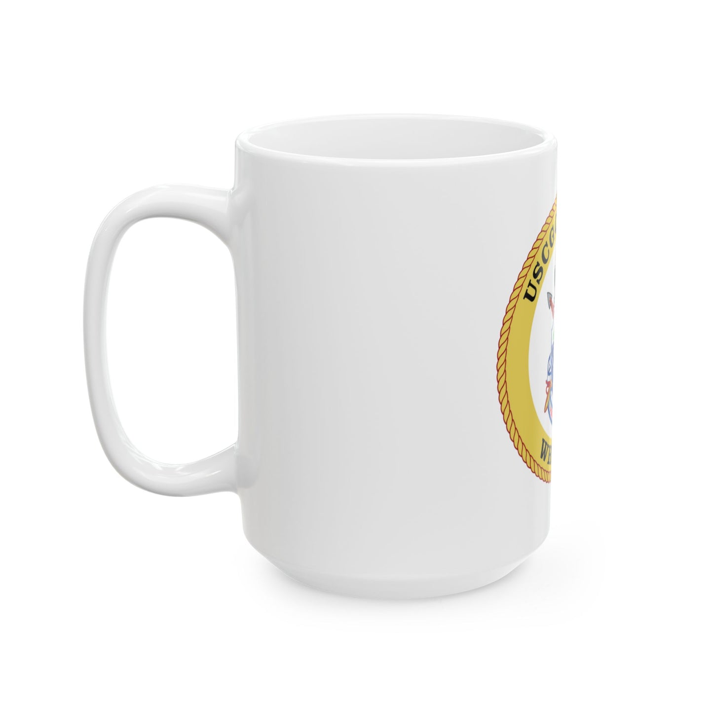 USCG Mellon WHEC 717 Gold Anniversary (U.S. Coast Guard) White Coffee Mug