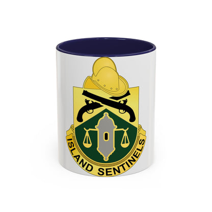 124 Military Police Battalion (U.S. Army) Accent Coffee Mug