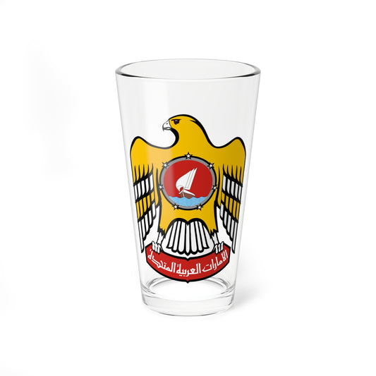 Emblem of the United Arab Emirates 1973-2008 (United Arab Emirates) (Coat of Arms) Pint Glass 16oz