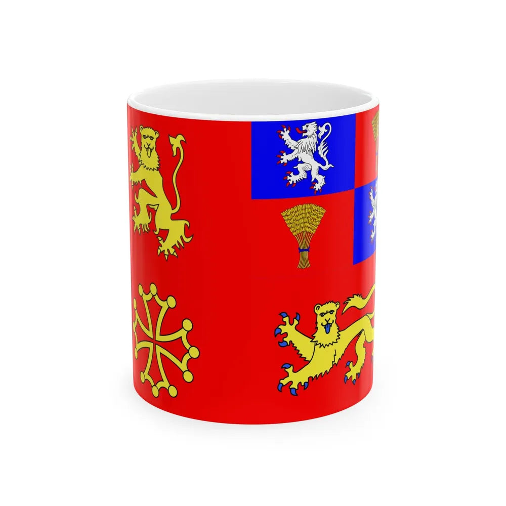 Flag of Tarn et Garonne France - White Coffee Mug-11oz-Go Mug Yourself