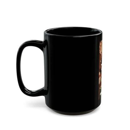 Don't Tell Me Why You Love Me, Saturday Evening Post, April 9, 1949 - Black Coffee Mug-Go Mug Yourself