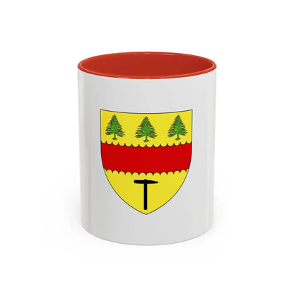 Flag of Chibougamau Canada - Accent Coffee Mug-11oz-Red-Go Mug Yourself